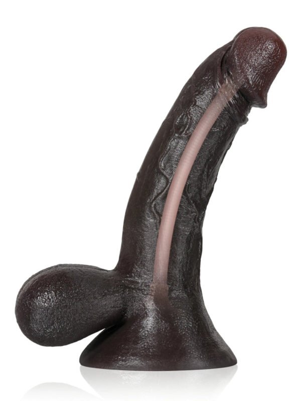 Rob | 9.7" x 2" - Realistic Soft Dildo With Swinging Balls & Metal Keel Bendable