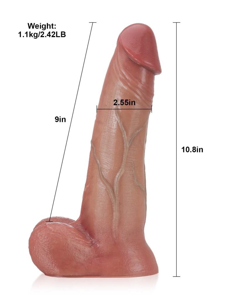 Raptor | 10.8" x 2.5" Sliding Skin Vac-U-Lock BBC Dildo With Moving Balls & Suction Cup