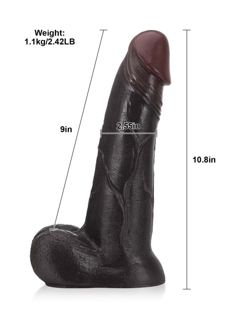 Raptor | 10.8" x 2.5" Sliding Skin Vac-U-Lock BBC Dildo With Moving Balls & Suction Cup