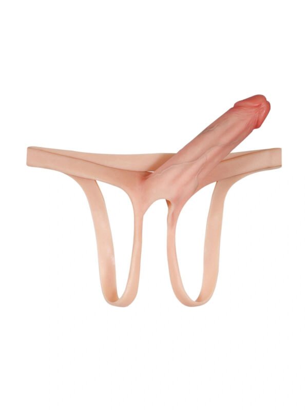 Seraphine | 8.3" x 2.2" Wearable Penis Sleeve for Him - Hollow Silicone Strap-On Soft Version