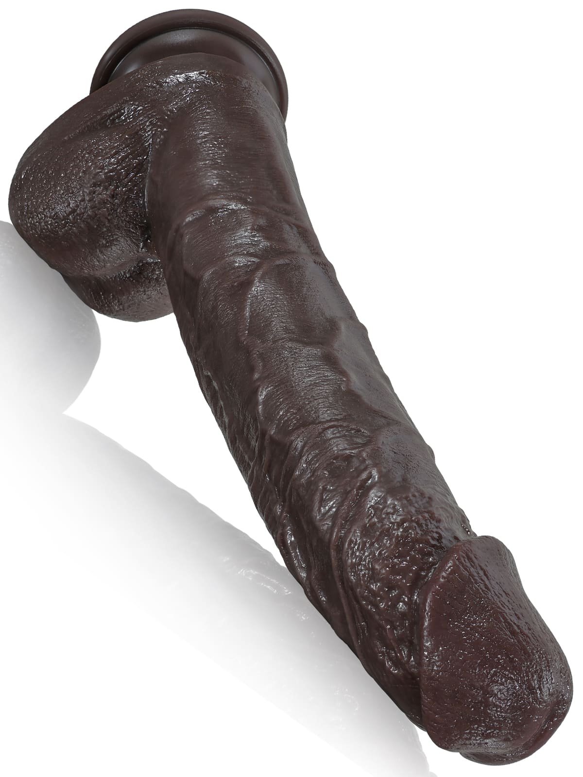 Doctor10x1.6HugeBlackDualDensityDildo_2 Doctor | 10.8" x 1.6" Long Slim Black Dual-Density Dildo - Image 1
