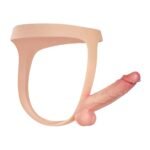 Nathan | 6" x 1.5" Ultra Slim Solid Strap On With Soft Scrotum