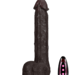 Adrianus | 11" x 1.9" Black Big Vibrating Thrusting Dildo 7 Modes Thrusting & 3 Modes Vibrating